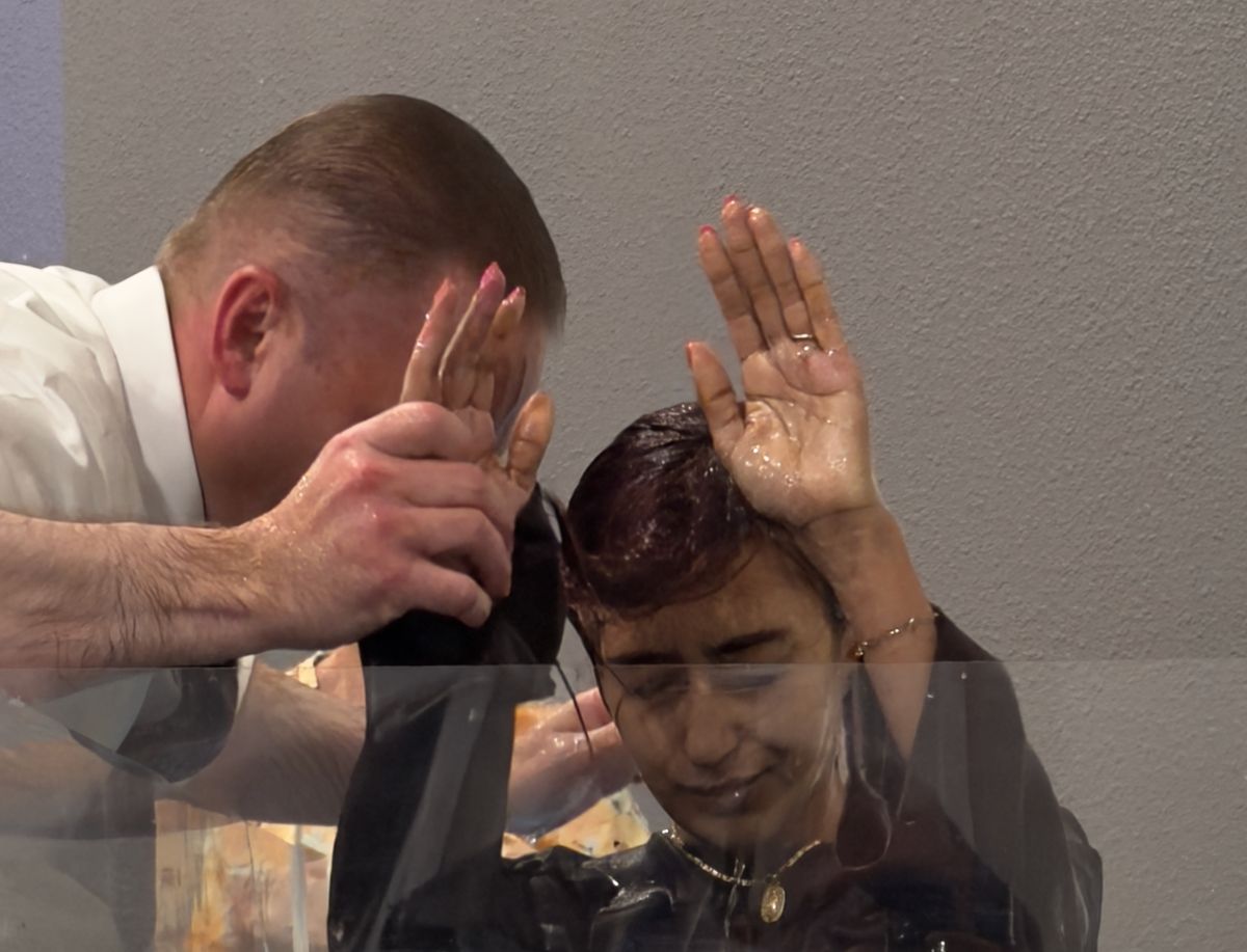 Pastor Baptizes Brother Giselle Wallace in Jesus Name at TLC