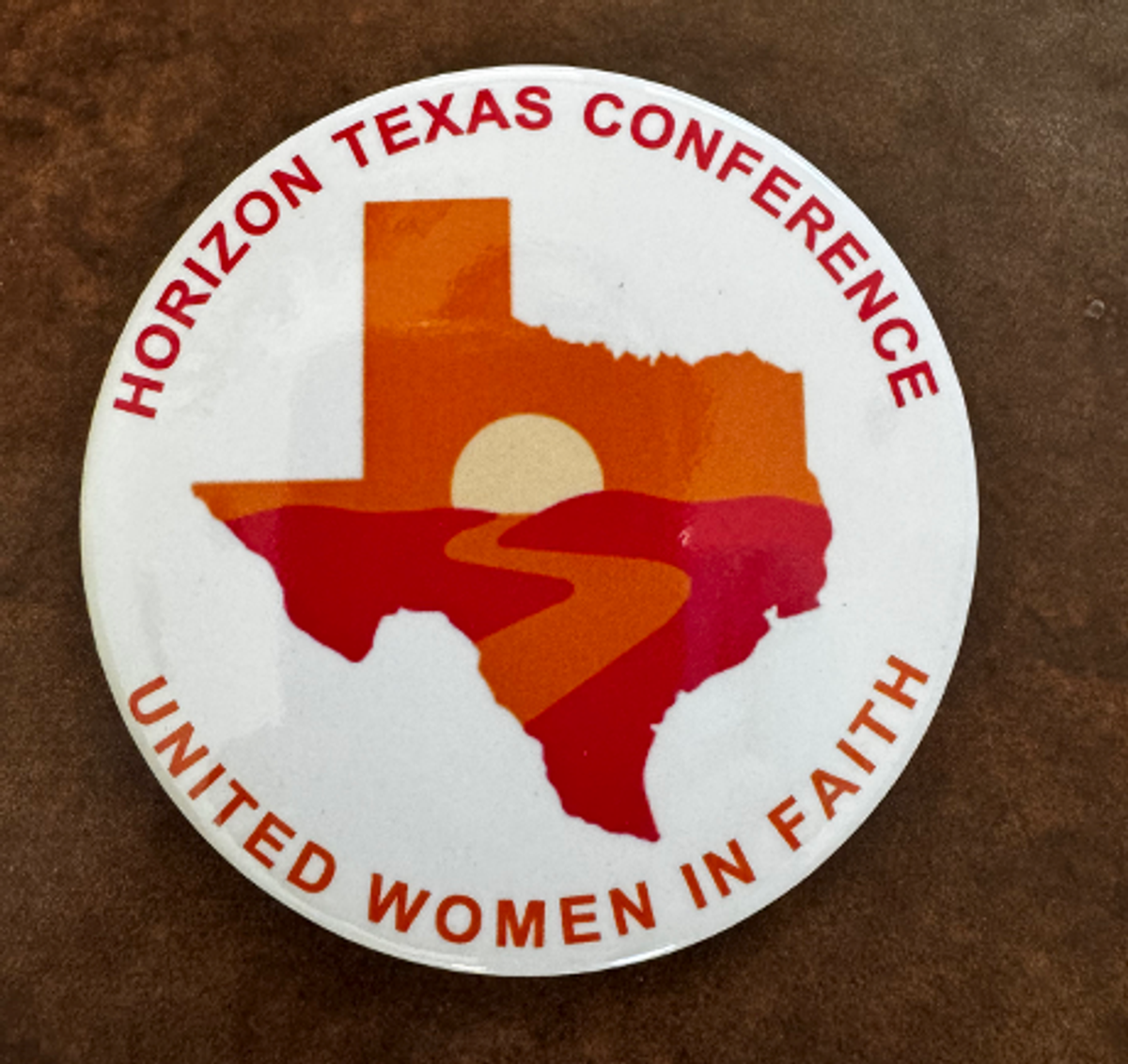 Button worn by those from the Horizon Texas Conference