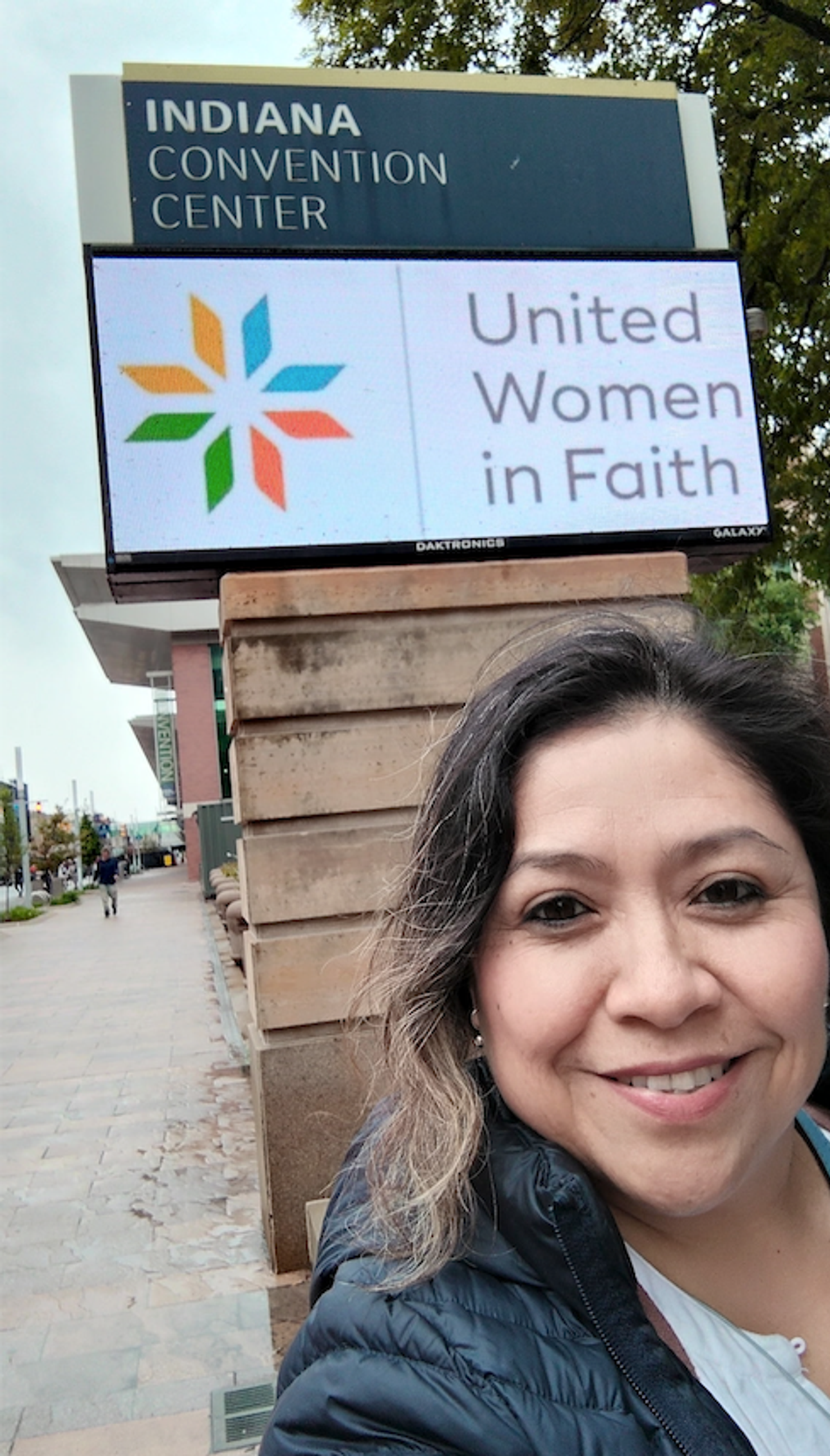 Rev. Rocio Bahime happy to arrive at last!