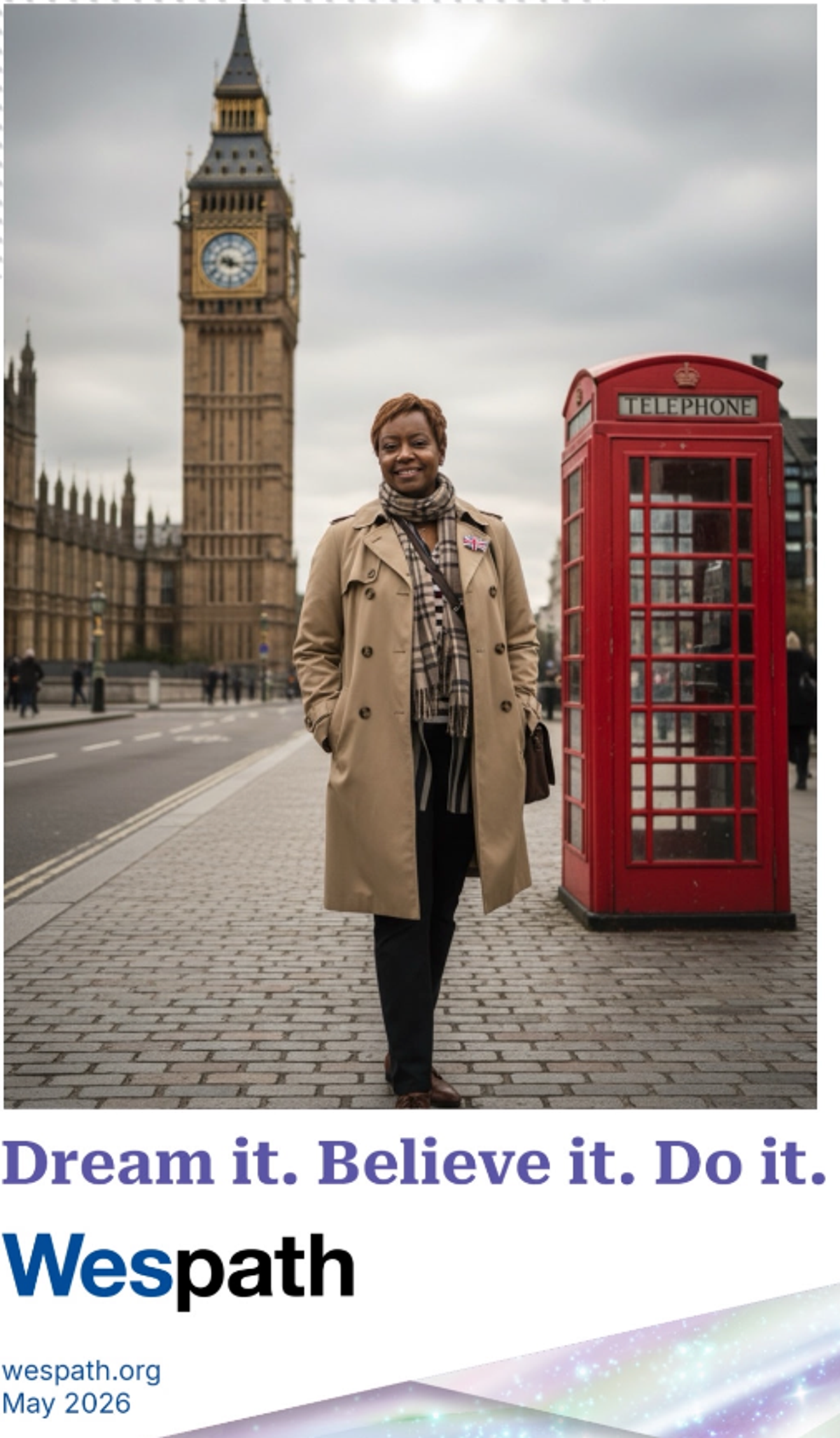 Fun: DeDe Spivey visited vendor Wespath and chose a goal. . . and they created a visual for her goal!