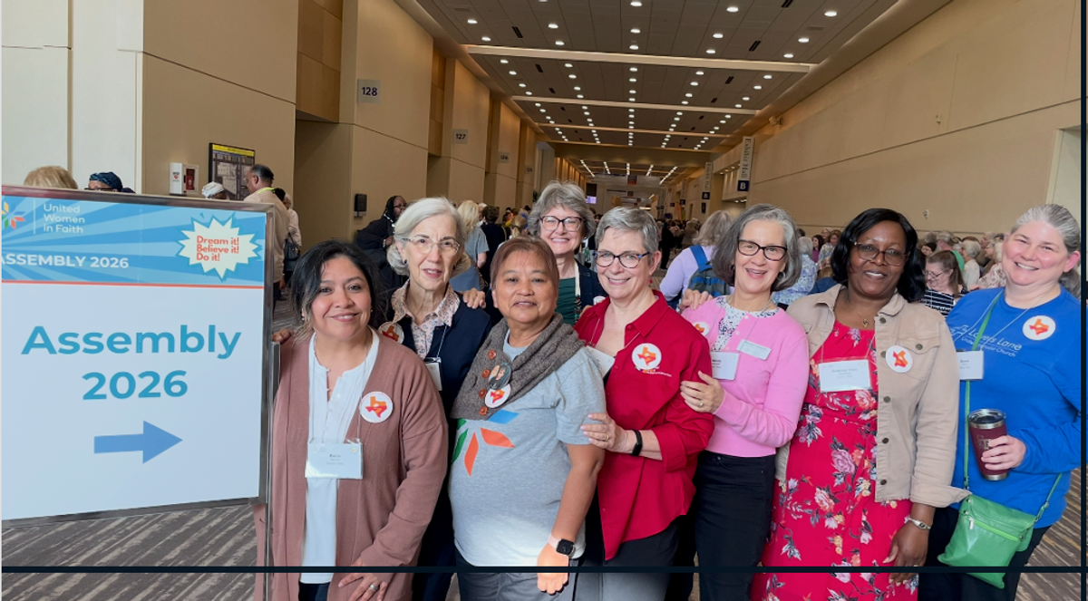 Bold Women of Lovers Lane: (l to r) Rev Rocio Bahime, Lynn Fisher, Gigi Cain, Nancy Monroe (not LL but Coppell), Becky Barnebey, Wendy Campbell, Batsie Mukarakate, Brooke Palmer