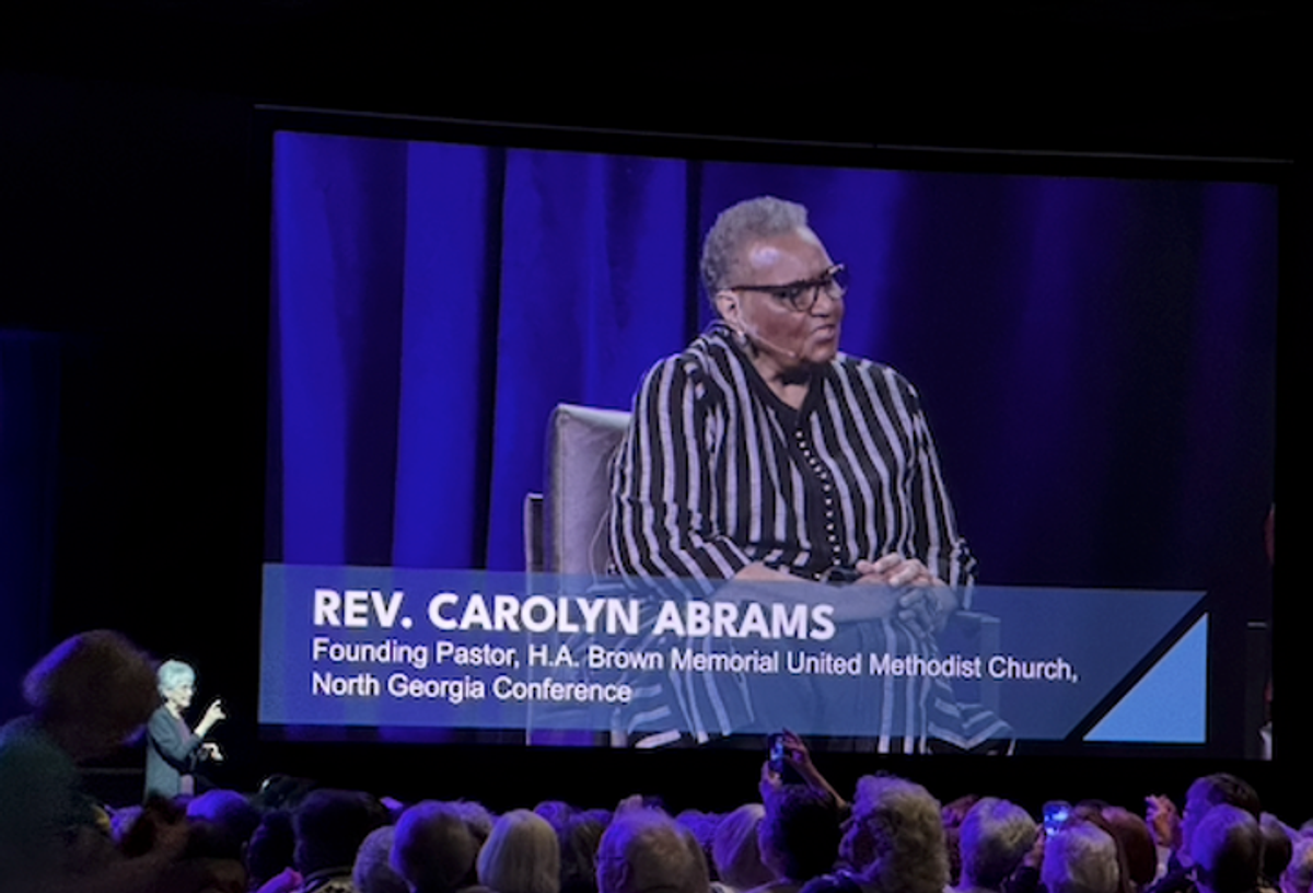 Rev. Carolyn Abrams - retired Methodist clergy and mother of Stacey.