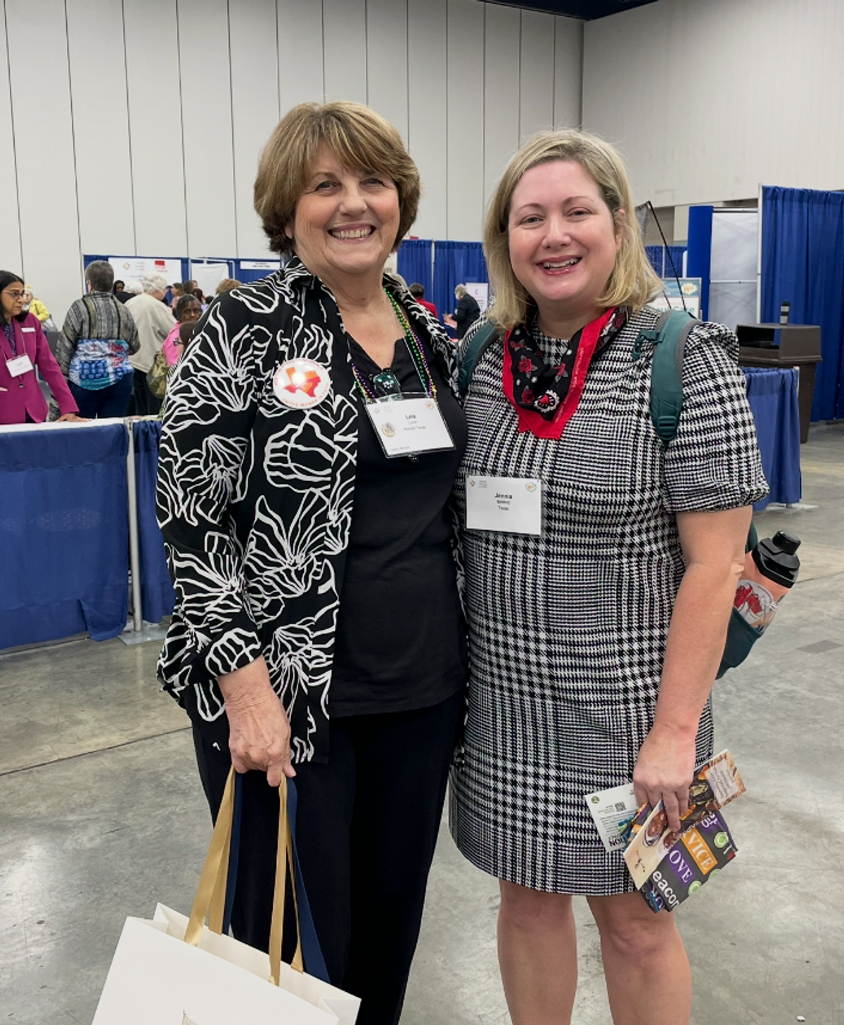 Lela Luxen with Jennie, a deaconess candidate in Round Rock, in the HTC