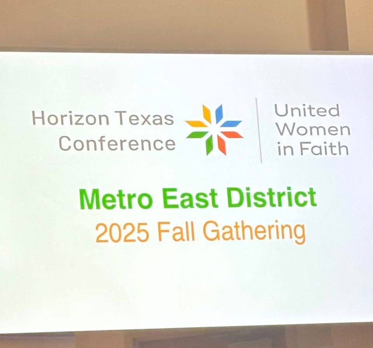 Metro East District Fall Gathering held on Sept. 20. Hosted by the UWFaith unit of Ridgewood Park UMC, Dallas, TX. Theme: Trusting God in Troubled Times