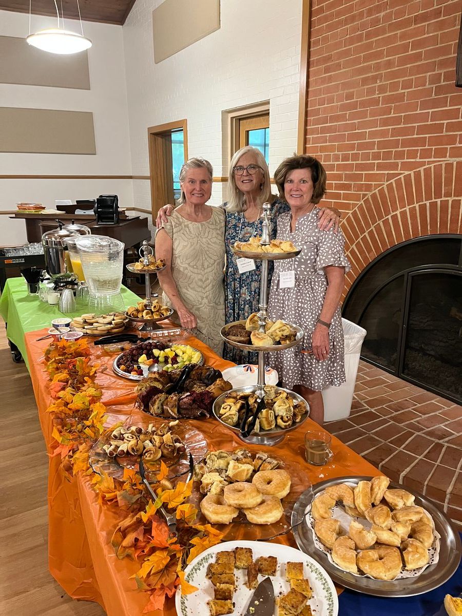 Marsha Faram (center) is the President of the Ridgewood Park UMC UWFaith.