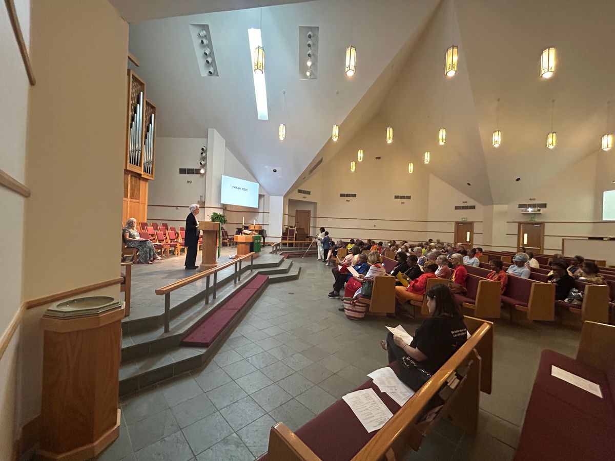 Cynthia Harry provided an update from the UWFaith Board. She is assisted by Dee-Dee Spivey.