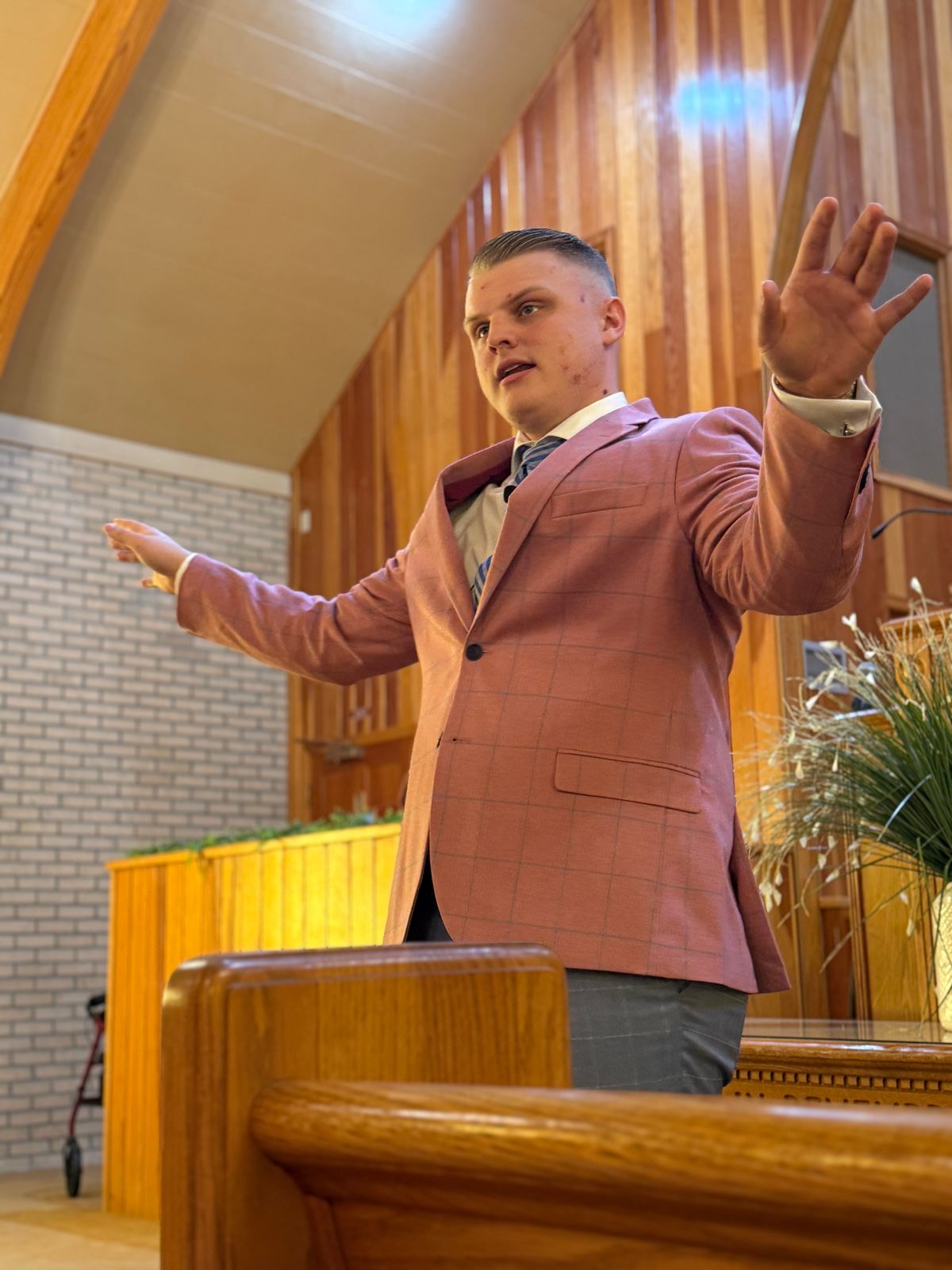 Pastor Alex Calhoun preaching a sermon on “Jubilee in Prison” - 05/04/25