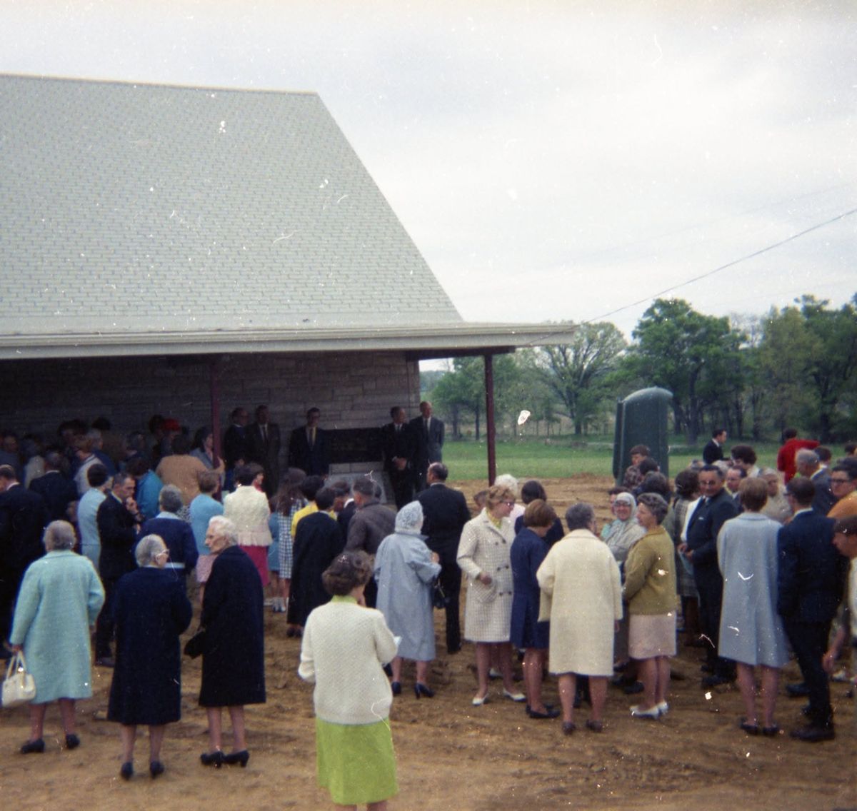 Placing the cornerstone of the new church - 1969