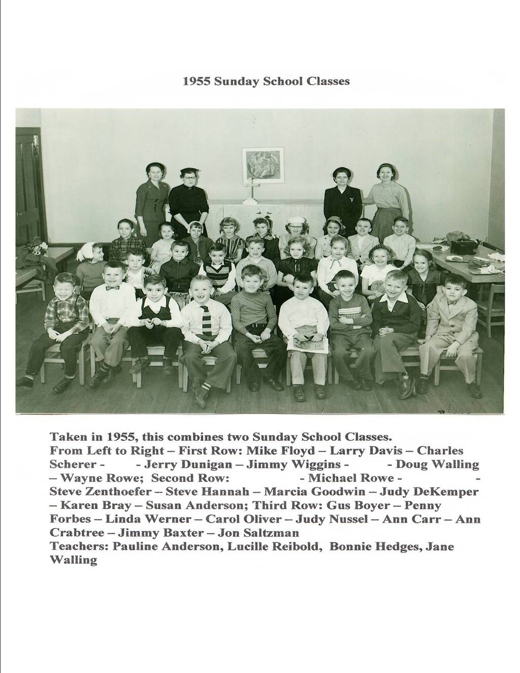 1955 - Methodist Church Sunday School Class
