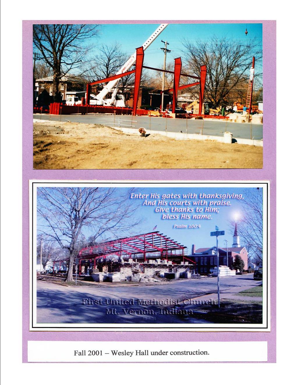 2001 - FUMC Wesley Hall Construction