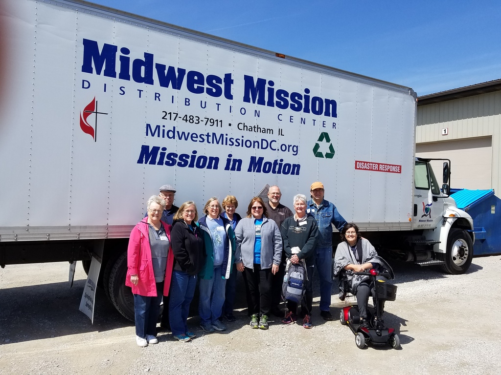 Our MISSION TEAM on site at Midwest Mission Distribution Center in IL