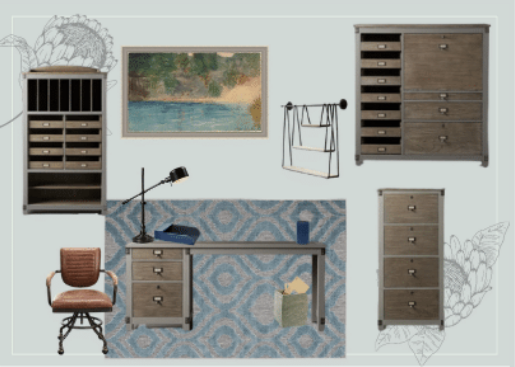 Mood Board, office, example