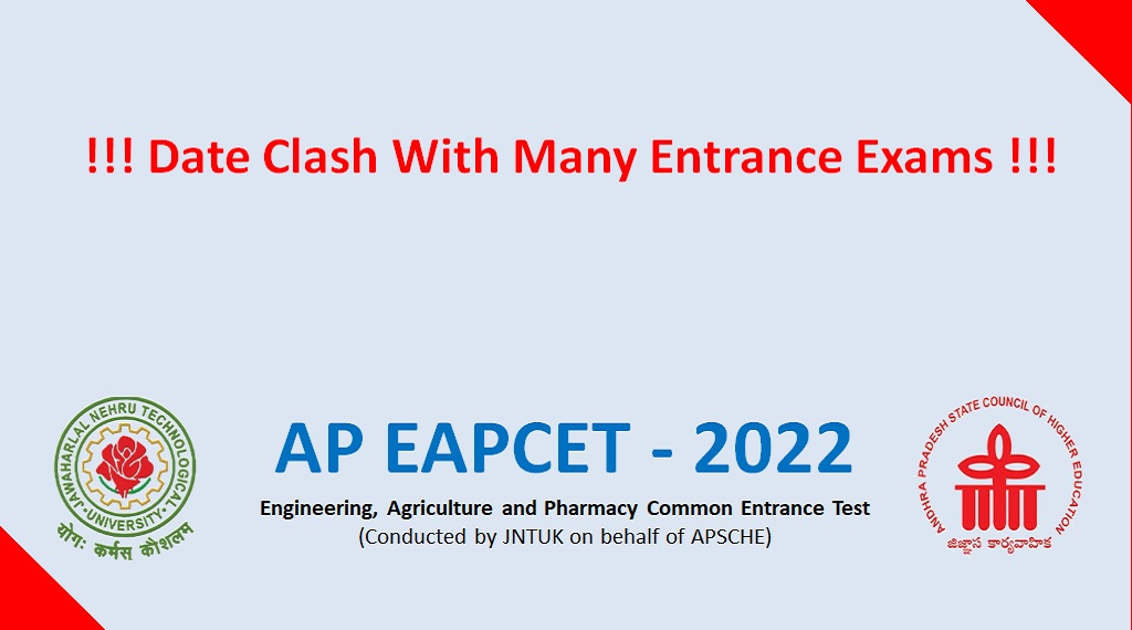AP-EAPCET 2022 Applications Open, Clashes Multiple Entrance Exams
