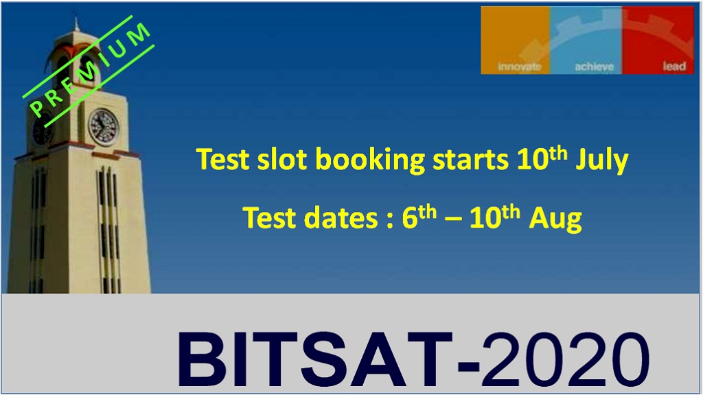 BITSAT 2020 new dates for test slot booking, hall tickets, preference filling