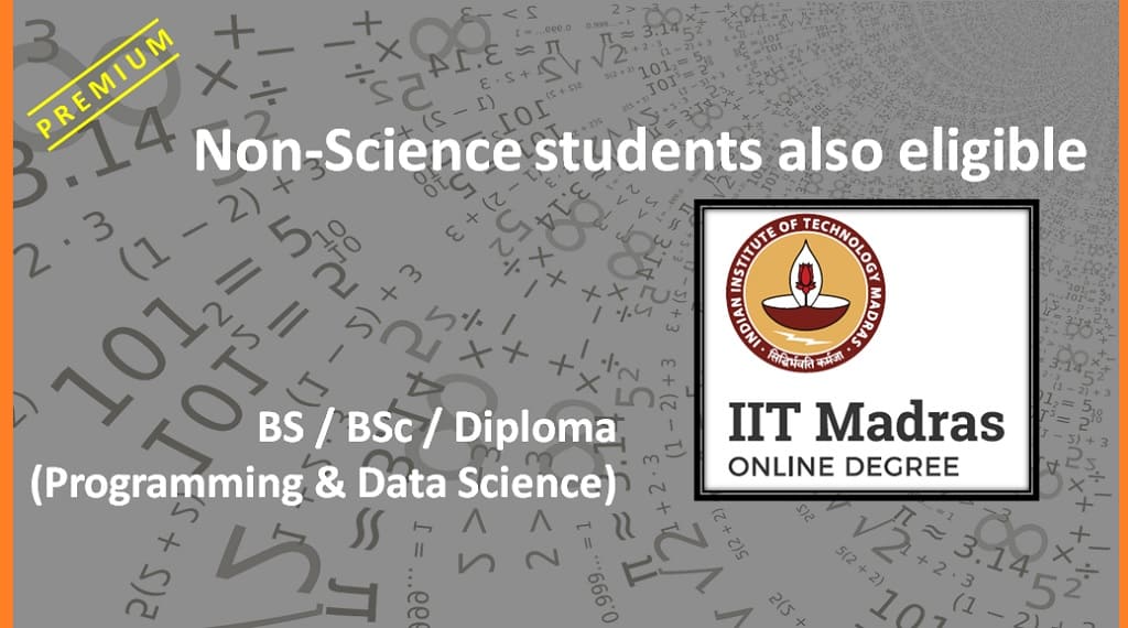 IIT Madras BS / BSc Data Science Online Education