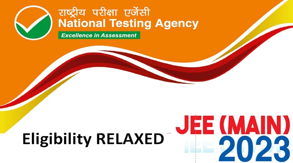 JEE Mains 2023 75% Marks Eligibility Relaxed