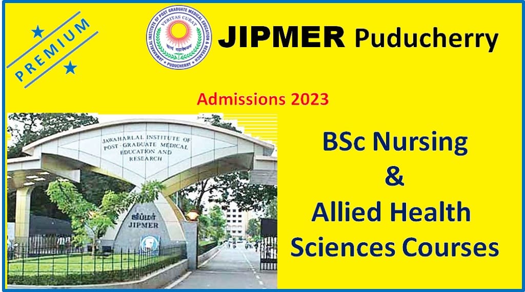 JIPMER Puducherry 2023 Counseling on NEET-UG score