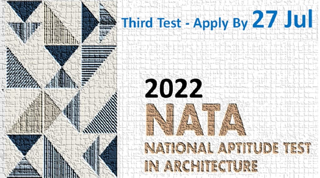 NATA 2022 Application Last Date Extended Upto 27 July