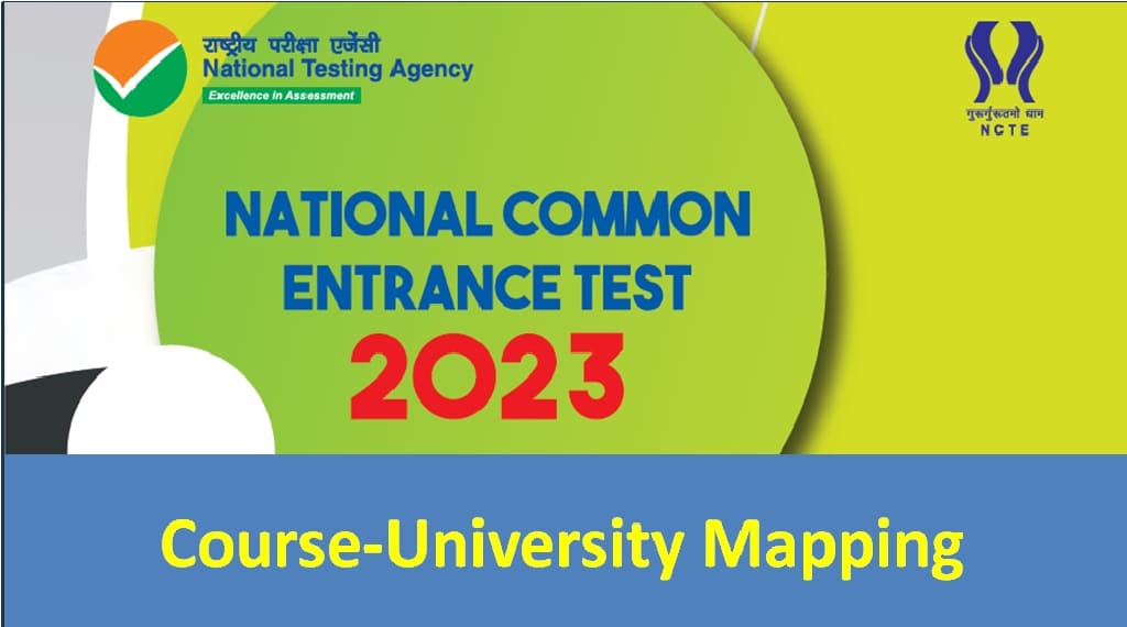 NCET 2023 Course University Matrix For Integ UG BEd Courses