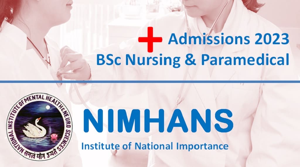 NIMHANS Bengaluru Admissions 2023