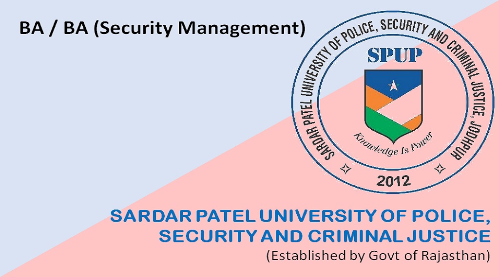 SPUP Jodhpur Starts 2021 Applications For BA Security Mgmt
