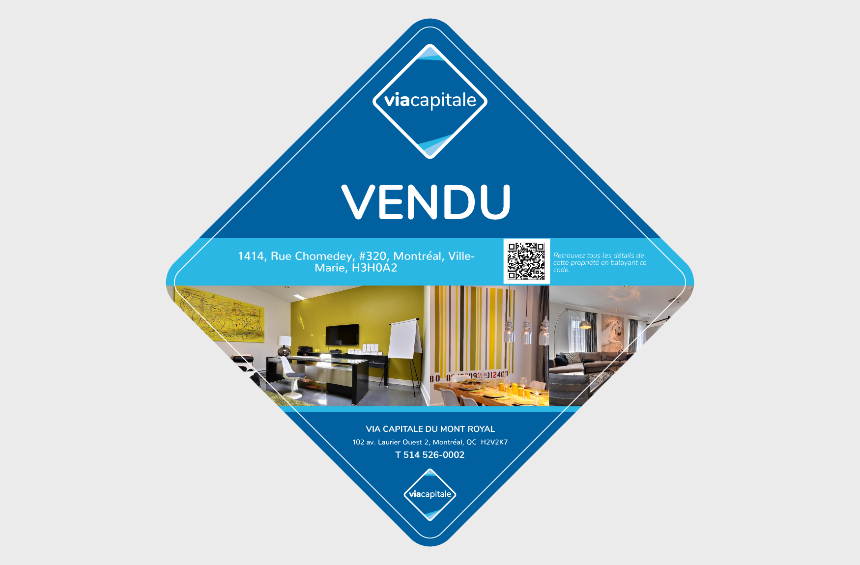 Carton forme losange VENDU Viamag