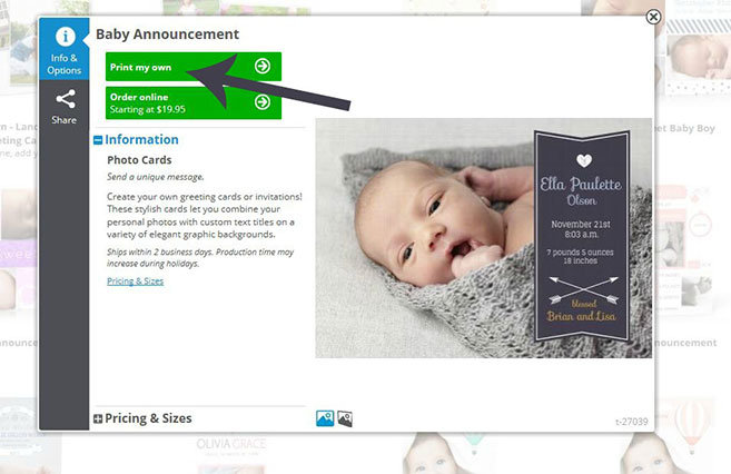 beautiful diy birth announcements myprintly diy birth announcement