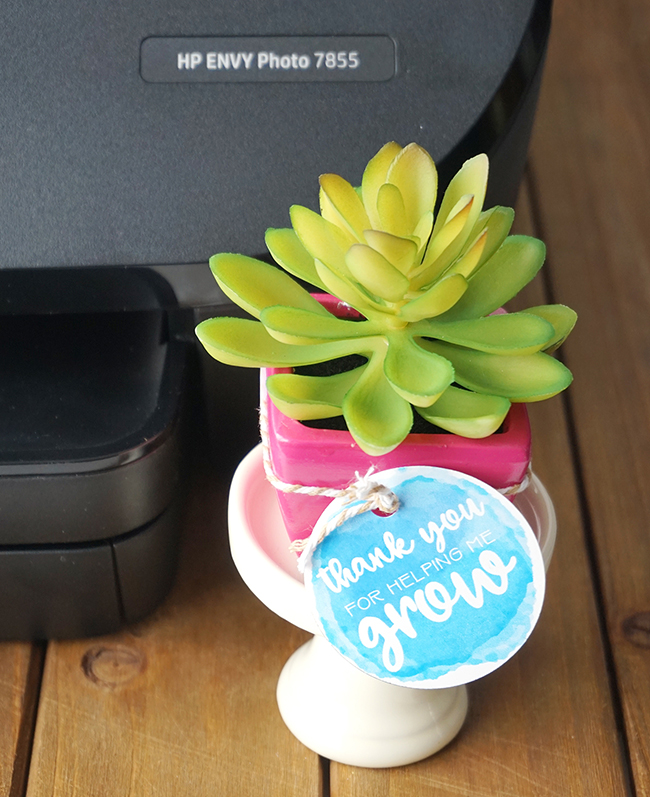 Thanks For Helping Me Grow DIY Teacher Gift