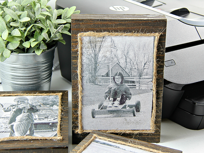 DIY Wood Block Frames