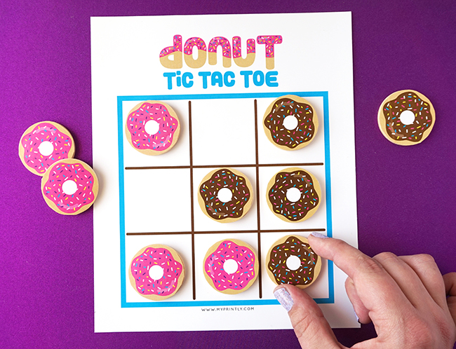 DIY Donut Tic Tac Toe Game