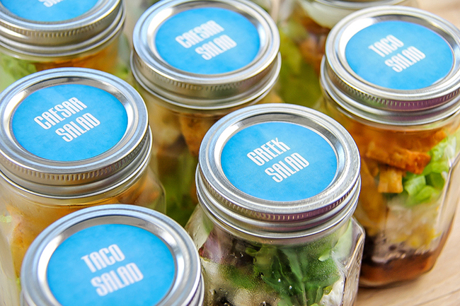 DIY Salad Jars