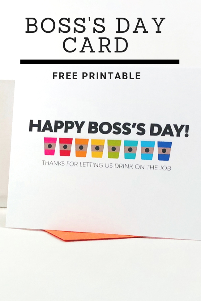 Do it yourself Bosss Working day Card - MyPrintly photo about Happy Boss's Day Cards Printable referred to as Do it yourself Bosss Working day Card - MyPrintly