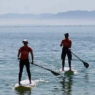 Stand up paddling in Langebaan