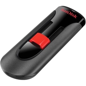 Memoria USB SanDisk Cruzer Glide, 16GB, USB 2.0, Negro, Rojo
