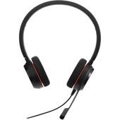 Aurdiculares con micrófono Jabra Evolve 20 MS Stereo, Alámbrico, USB, Negro