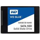 Disco Sólido Western Digital WD Blue SSD, 500GB, SATA 6Gb/s, 2.5", 7mm, 3D NAND.