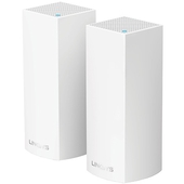 Router Linksys Velop AC4400, Sistema de Red Wi-Fi en Malla, Tri-Banda, 867 Mbit/s, 2.4/5GHz, 2x RJ-45 (Kit de 2 Piezas)