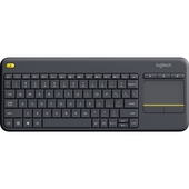 Teclado inalámbrico Logitech K400 Plus, Receptor USB, touch pad.
