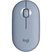 Mouse Inalámbrico Logitech Pebble M350, Bluetooth, 1000 DPI, Azul