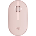 Mouse Inalámbrico Logitech Pebble M350, Bluetooth, 1000 DPI, Rosa