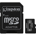 Memoria micro SD Kingston Canvas Select, 32GB, UHS-I Speed Class 1 (U1), con Adaptador SD