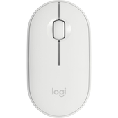 Mouse Inalámbrico Logitech Pebble M350, Bluetooth, 1000 DPI, Blanco
