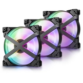 Pack De 3 Ventiladores DeepCool MF120 GT ARGB, 4 Pines PWM
