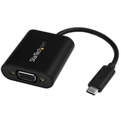 Adaptador USB C a VGA StarTech, 1920x1200, Negro