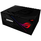 Fuente de Poder Asus ROG-THOR-1200P, 1200W, ATX, 80 Plus Platinium, Full-Modular.