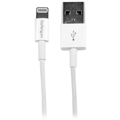 Cable Lightning a USB 2.0 StarTech, Largo 1m, Para iPhone iPad iPod, Blanco