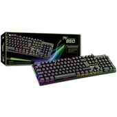 Teclado Gamer Mecánico Antryx Chrome Storm MK850, Blue Switch