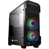 Case Antryx RX Chrome Storm RX 350 ARGB, x2 ARGB Fan, Vidrio Templado