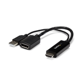 Adaptador HDMI a DisplayPort Con Alimentación USB StarTech, 4K
