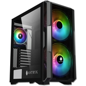 Case Antryx FX Chrome Storm CRUISER Black, x3 Fan ARGB, Vidrio Templado